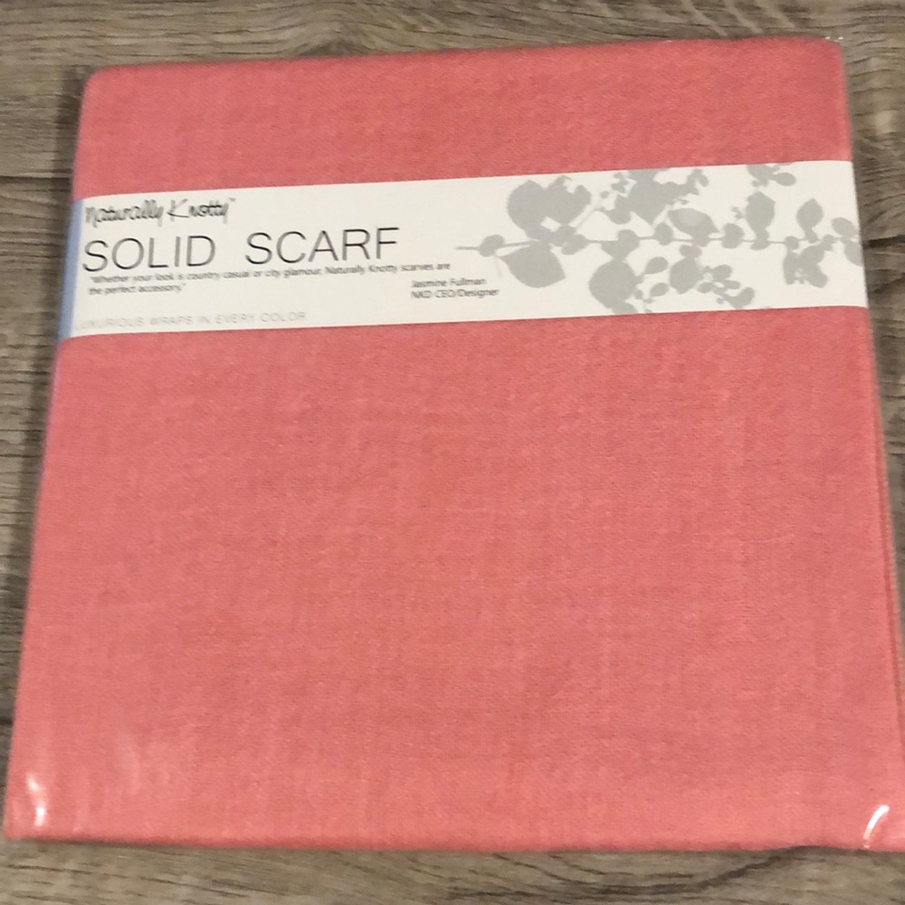 Naturally Knotty Solid Scarf Strawberry Ice Pink
